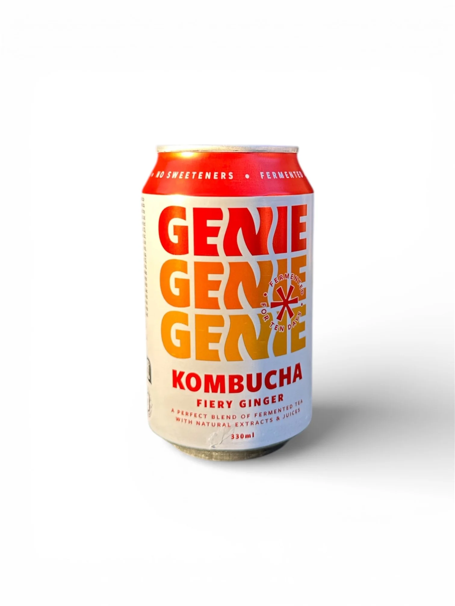 Genie Kombucha Fiery Ginger 330ml  0%