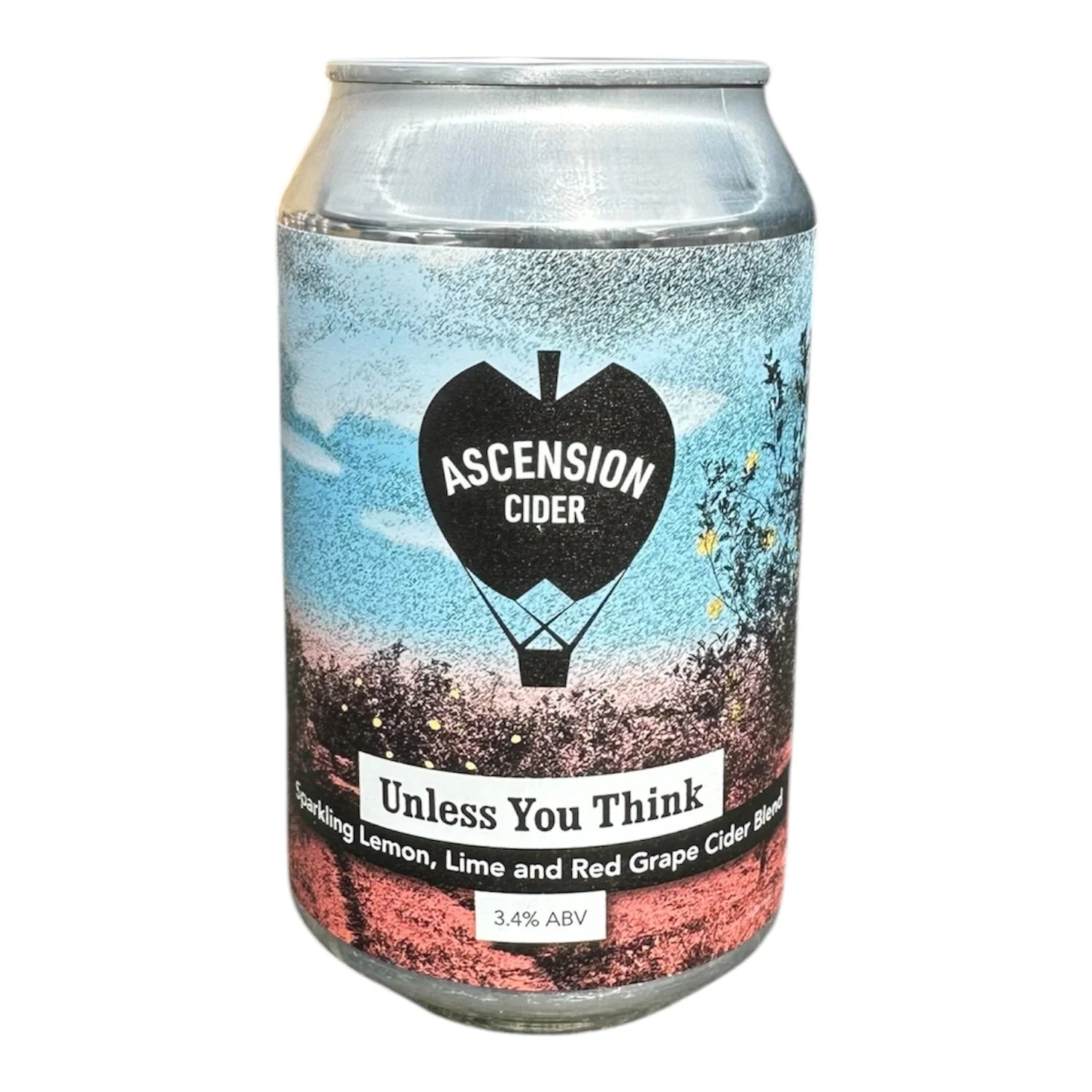 Ascension Cider's  Lemon, Lime and grape blend