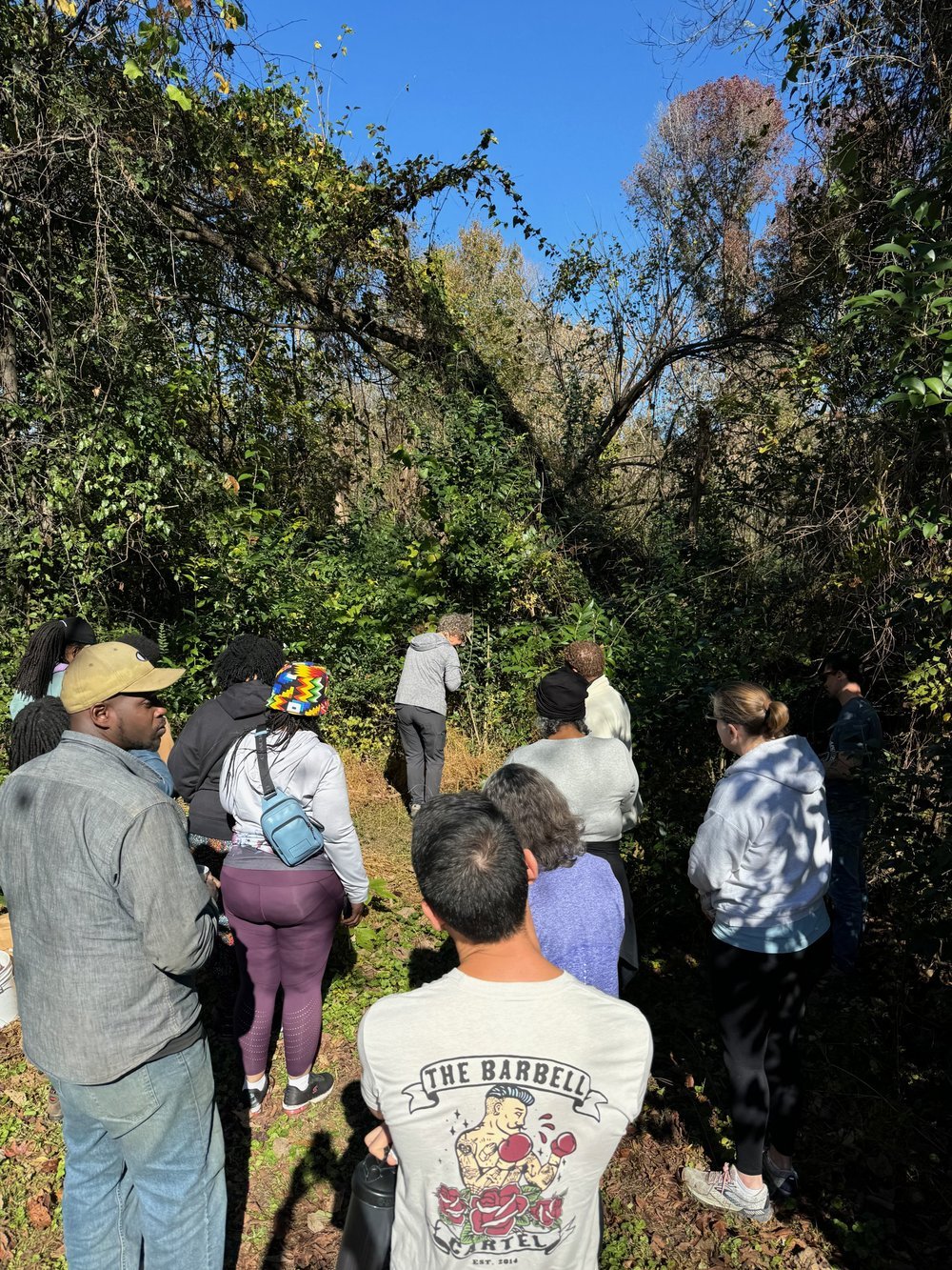 2024 - Proper tree planting demonstration, in partnership with Walnut Creek Wetlands Community Parnership, at the Walnut Creek Wetland Center (Bailey Drive Gateway)