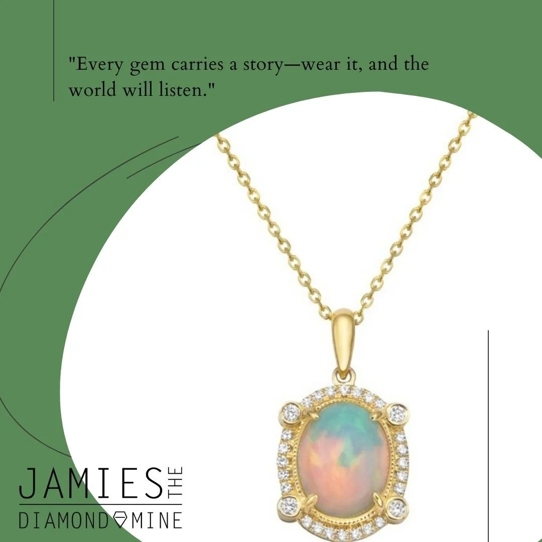 What's your favorite gemstone? We currently have a selection of rainbow colors to choose from! Come check them out.

#jamiestdmrocks #smalltownjeweler #customjeweler #coloredgemstones #opal #opalanddiamond #virdenil