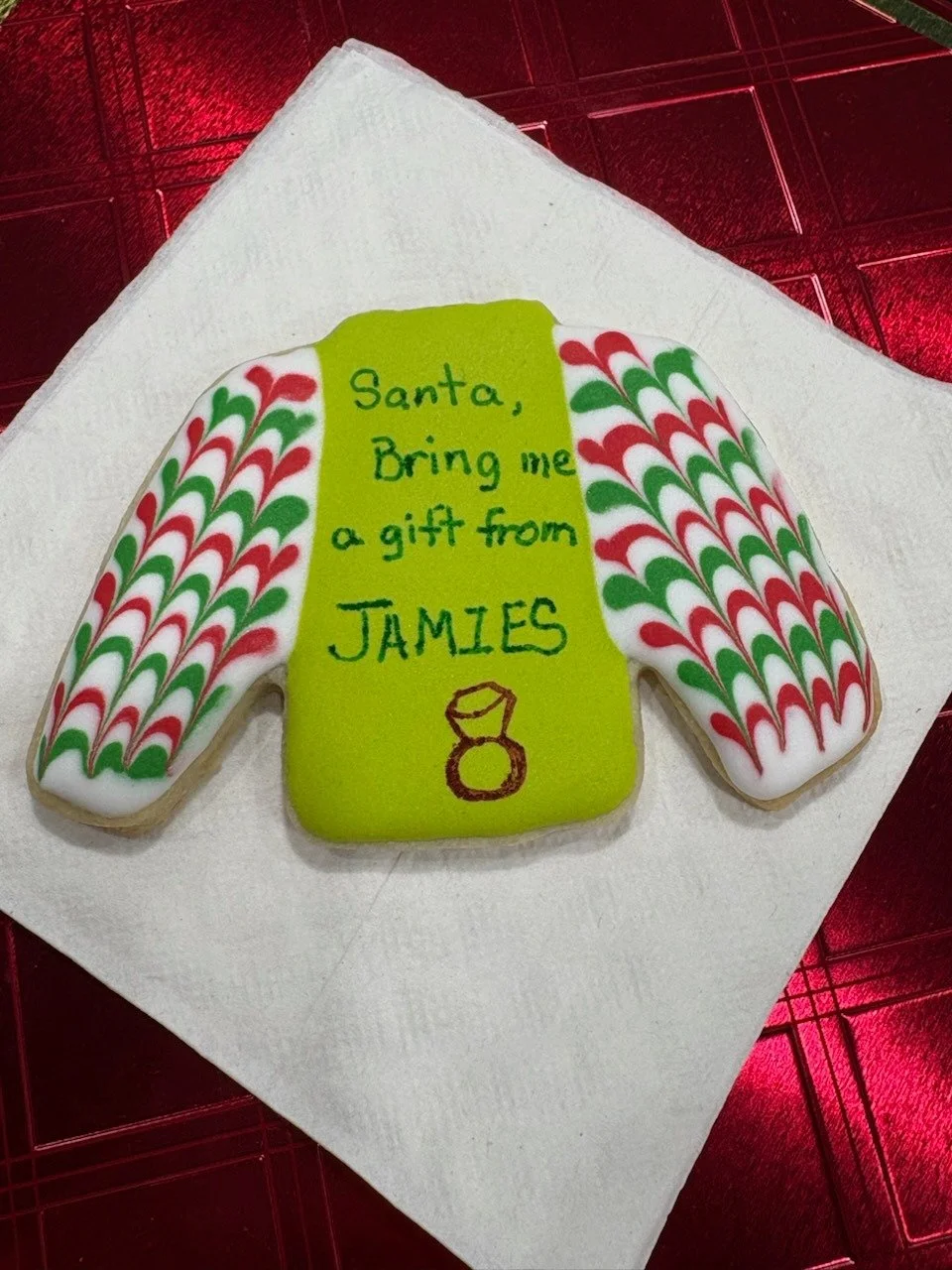 We have the most thoughtful customers; thank you Nancy! #christmascookies #bestcustomers #nicecustomers #HolidayJoy