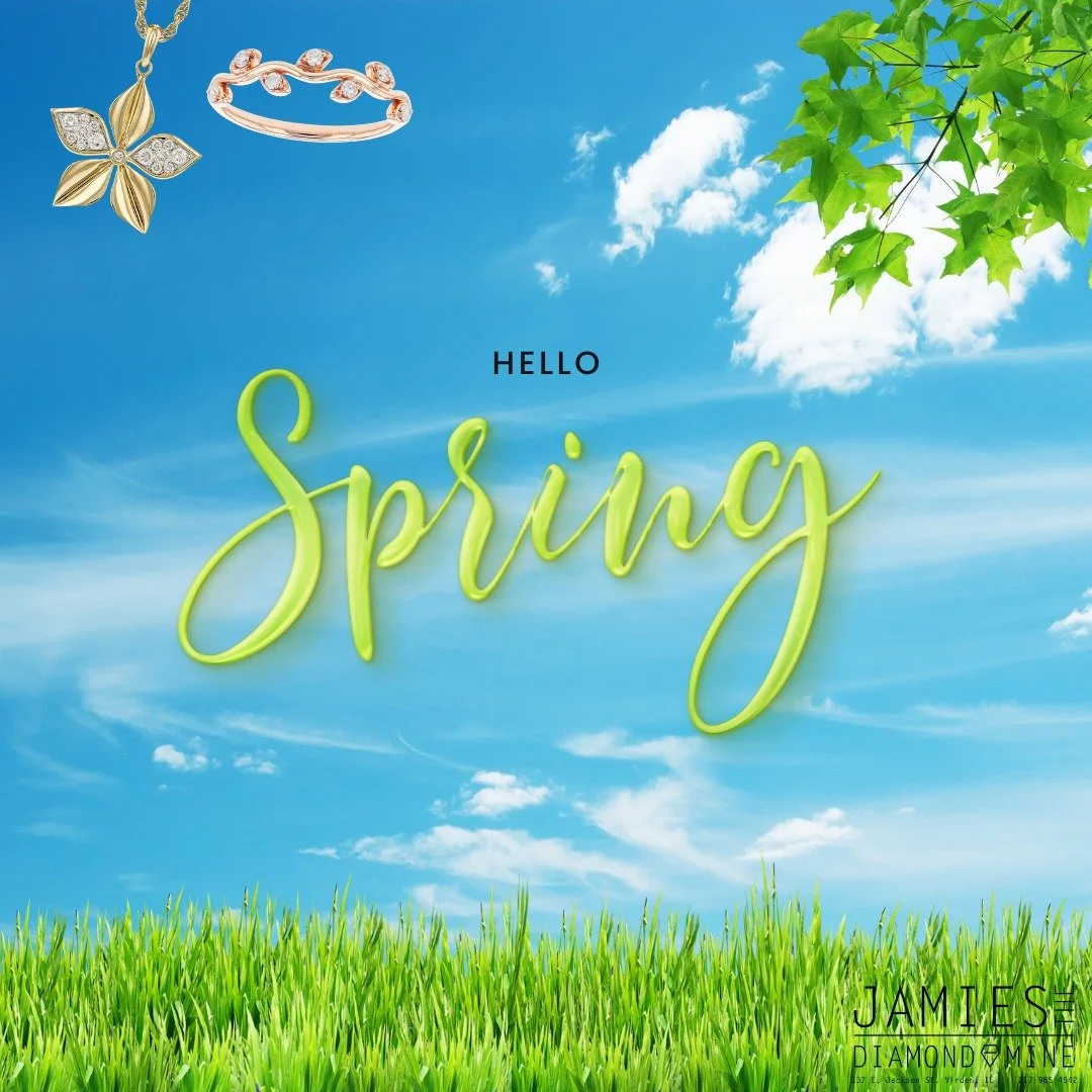 It's officially Spring!! 🌸🌼💐 Which means it's time for a little sparkle refresh 😉 Come by today!! #springishere #jewelry #virdenillinois #smallbusiness