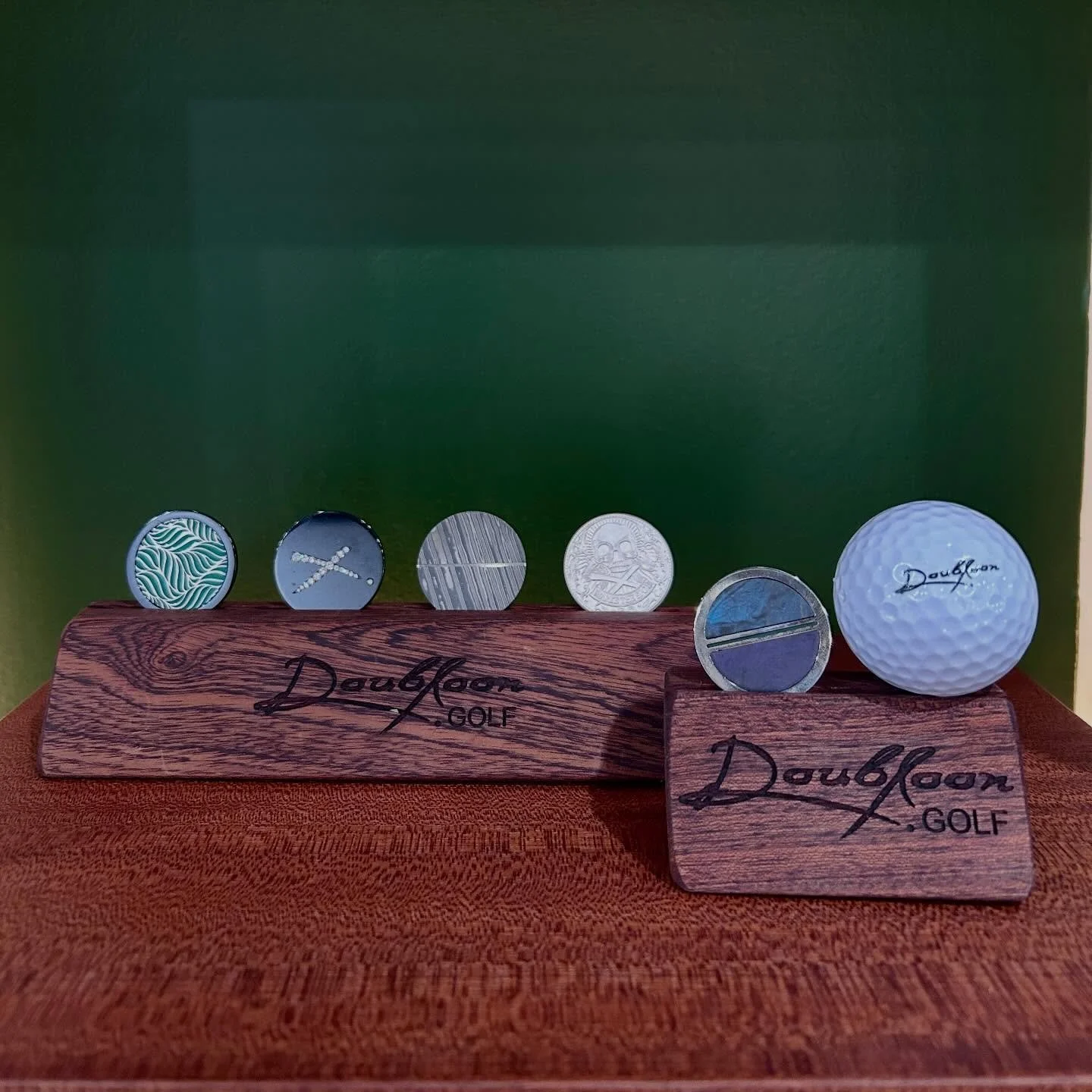 With the weather getting warmer, we wanted to take a moment to acknowledge these awesome Golf Markers⛳️
&bull; 
&bull; 
&bull; These LashBrook Doubloon Golf Ball Markers brings a cool, unique, and customizable way to mark your spot! Even if you&rsquo