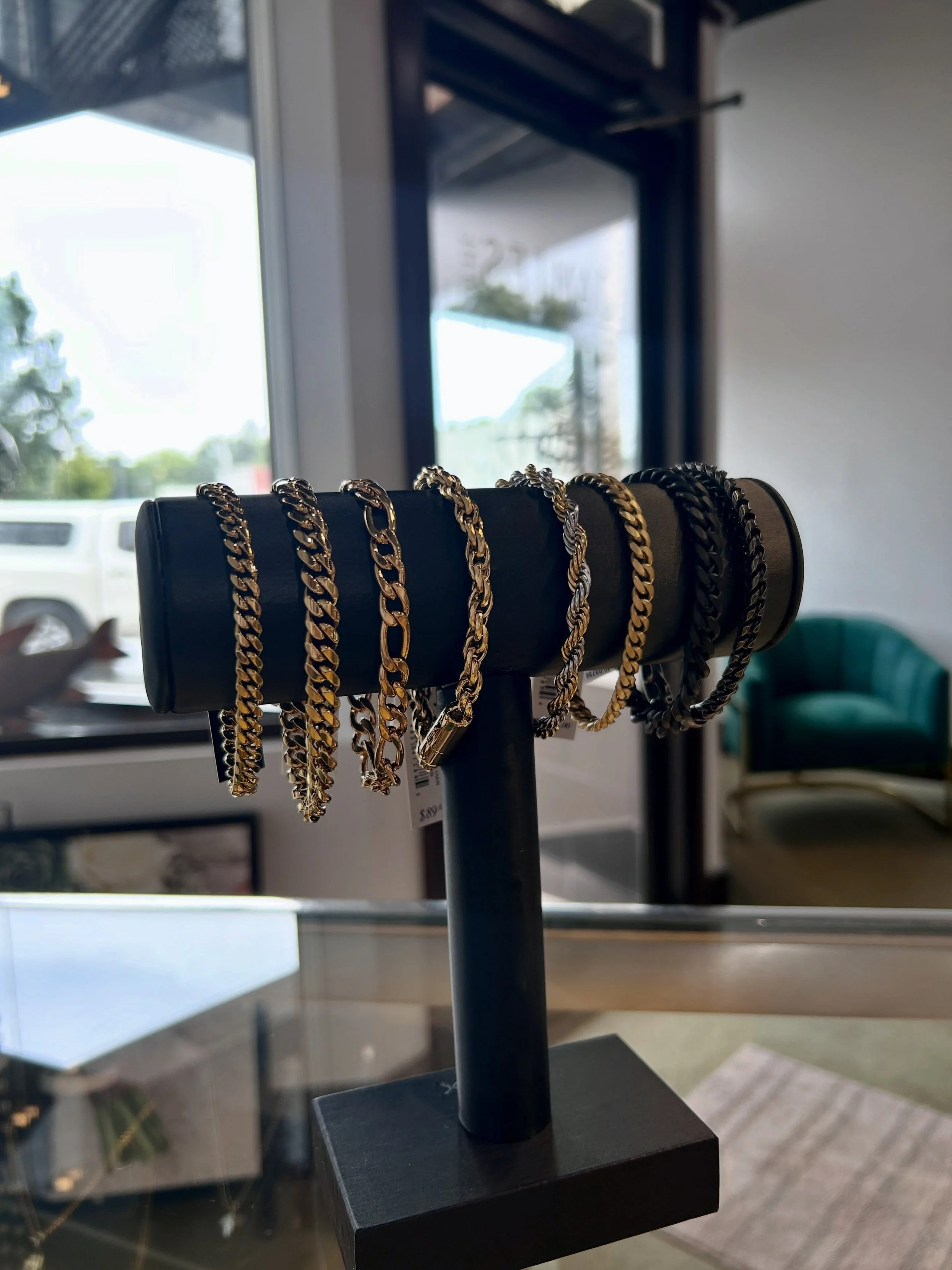 We just added a bunch of bracelets to our men&rsquo;s collection❕ They make great gifts for casual wear or an event. 

Looking to add to your style, or looking for a nice gift, stop by on this rainy day and we got you covered!! 🩶
#mensbracelet #jami