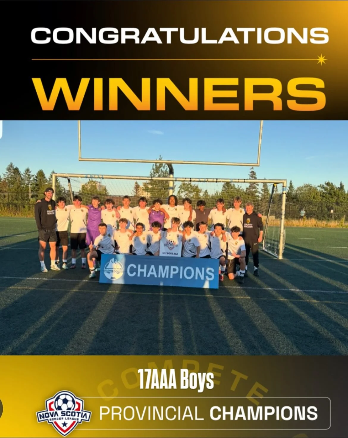 Congratulations to our 17AAA Boys who are the 2025 Provincial Champs!

The 17AAA boys are now back to back champions after a thrilling playoff performance with shoot out wins in both the semi final and final matches.

A big thank you to our amazing g