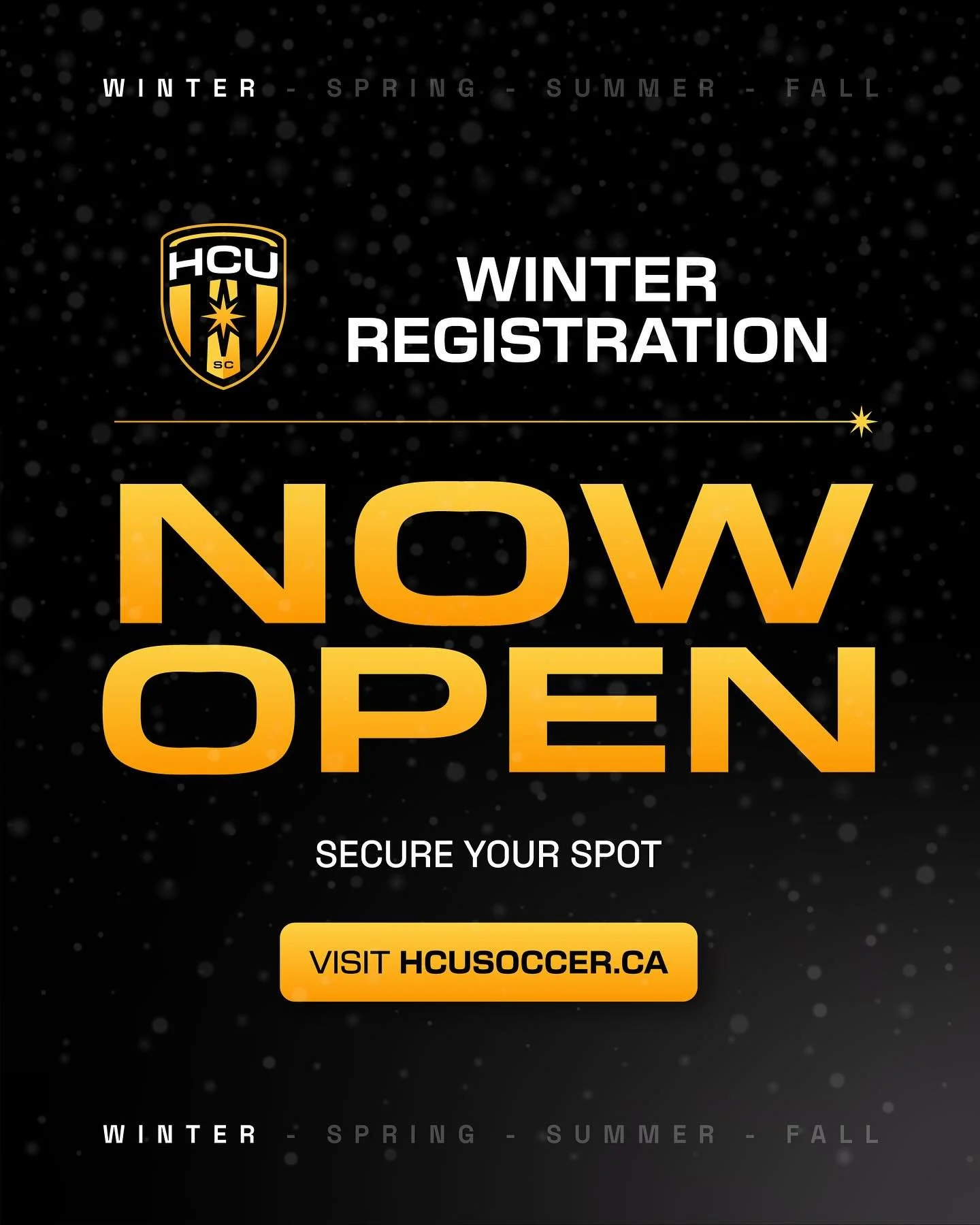 🚨Winter Registration is Open!🚨

Secure your winter program spot by registering by SEPTEMBER 28th. 

Team formation schedules and program details are live on the website at HCUsoccer.ca.

Additional program features will be added to the website as w