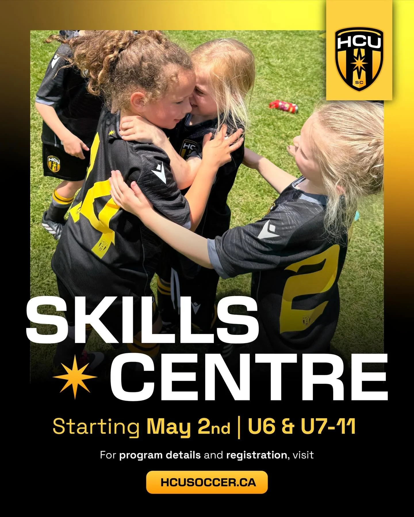 🚨New this summer is our U6 Skill Centre Program🚨

If you have a keen one looking to play more soccer, our U6 Skill Centre program might just be the right fit for you! ⚽️✨

Our top rated U7-U11 Skill Centre program is back and will be better than ev