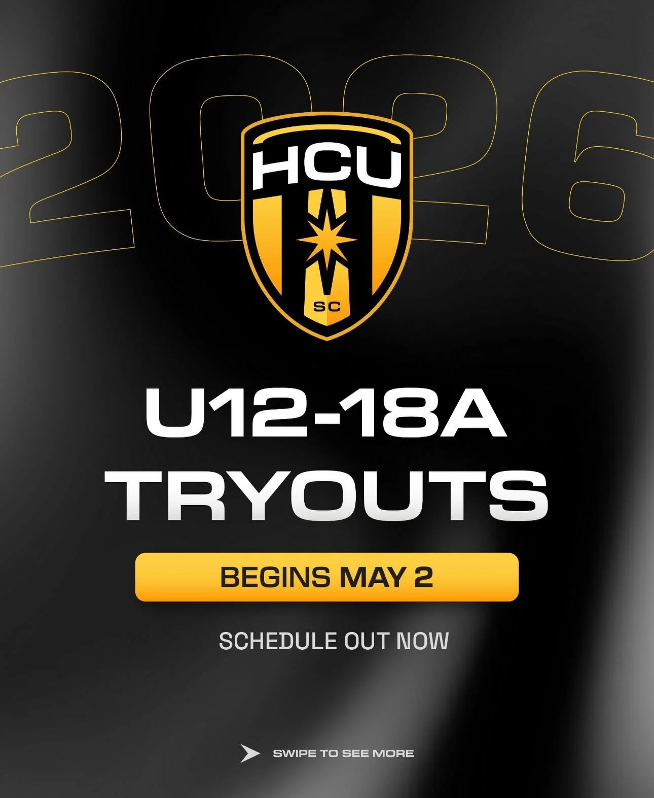 Summer A/B Tryouts begin this weekend! ⚫️🟡⚽️
Players must be registered to be eligible to attend tryouts. 

For tryout schedules and updates please visit:
https://www.hcusoccer.ca/tryouts-1