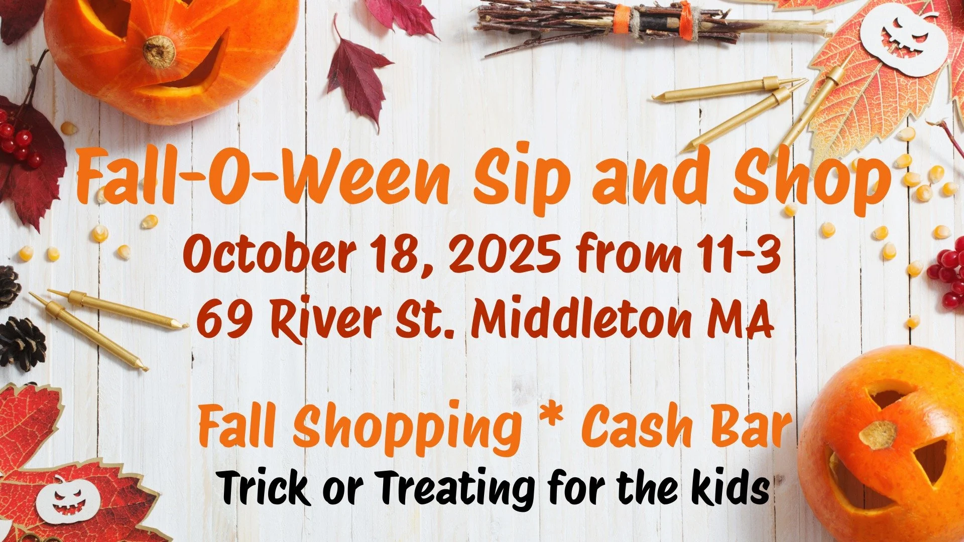 Fall-O-Ween Sip and Shop