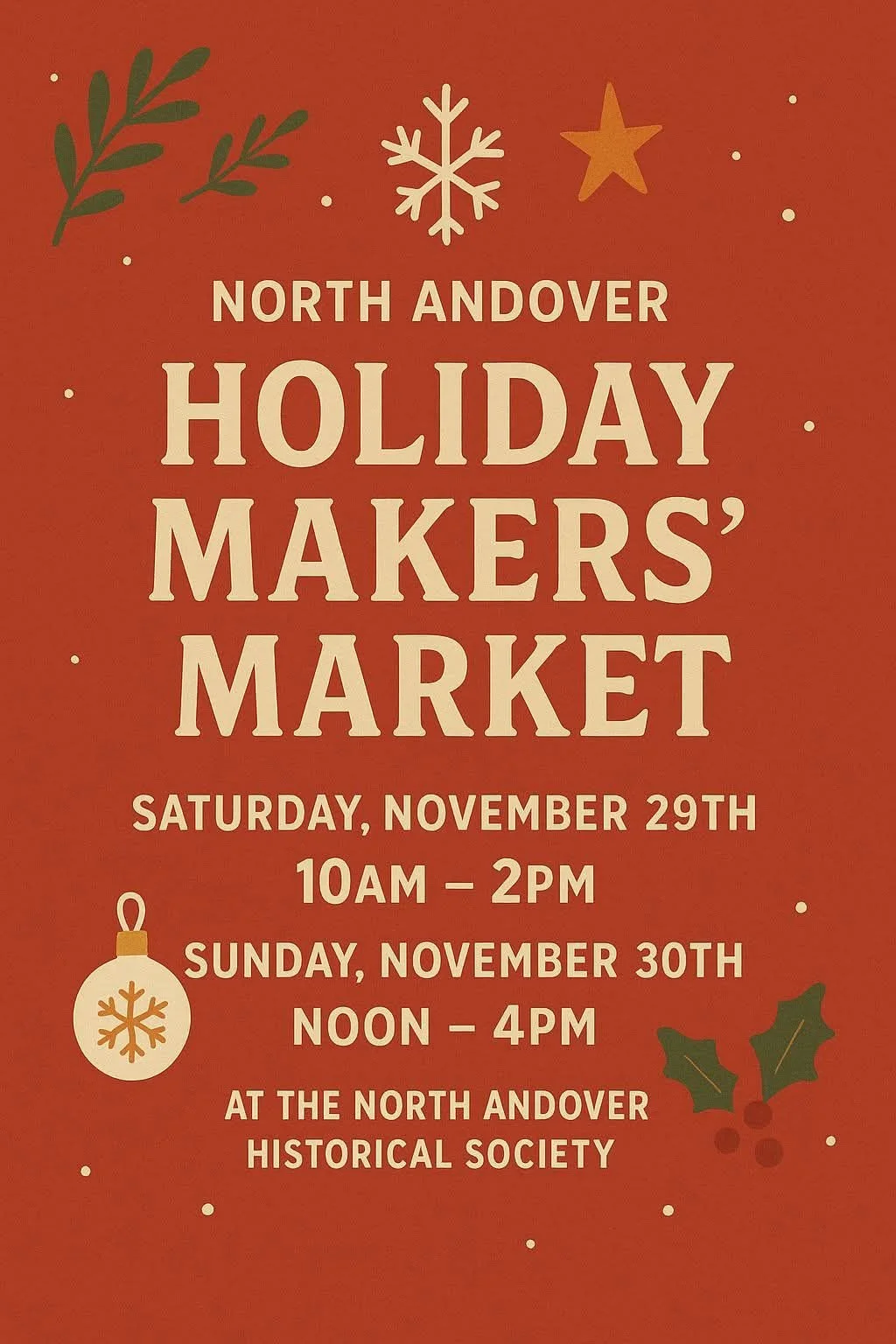 Holiday Makers' market Day 1