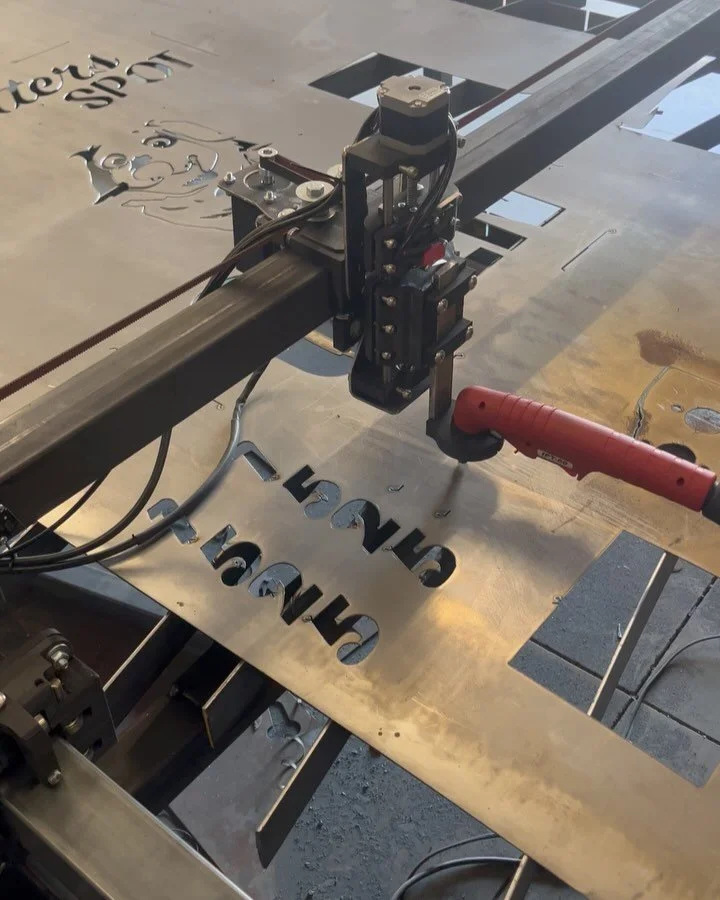 Making some CJ7 patch panels with the CNC. Couple min to draw up and then send it over to get cut. Bend it with a hammer cause I need a brake haha. If you got some metal cutting ideas let&rsquo;s talk!
