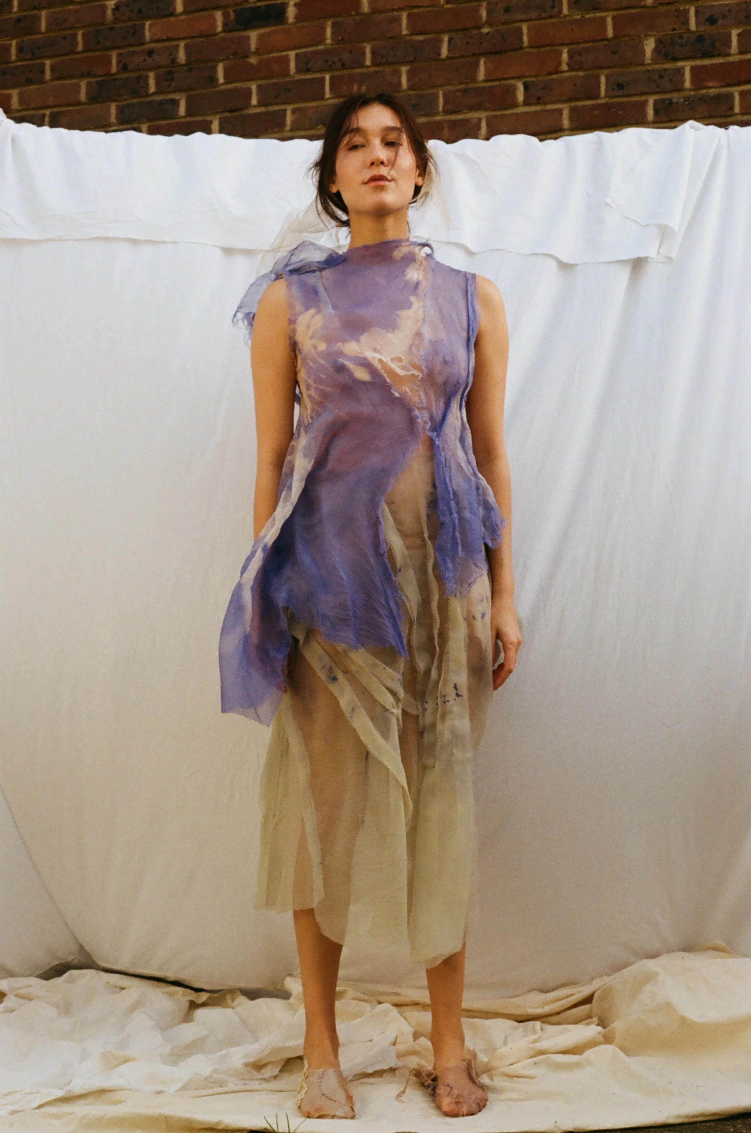 'Remnants of a memory' - Dyed and bleached dress.JPG