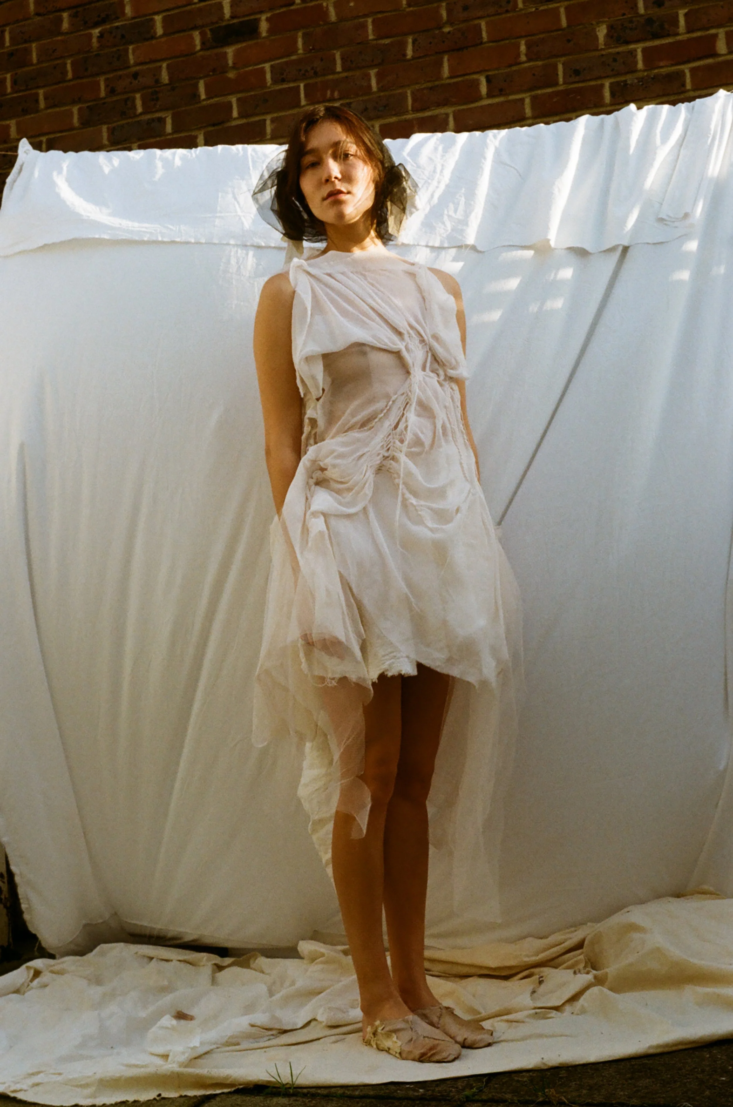 'Remnants of a memory' - Embroidered silk dress.JPG
