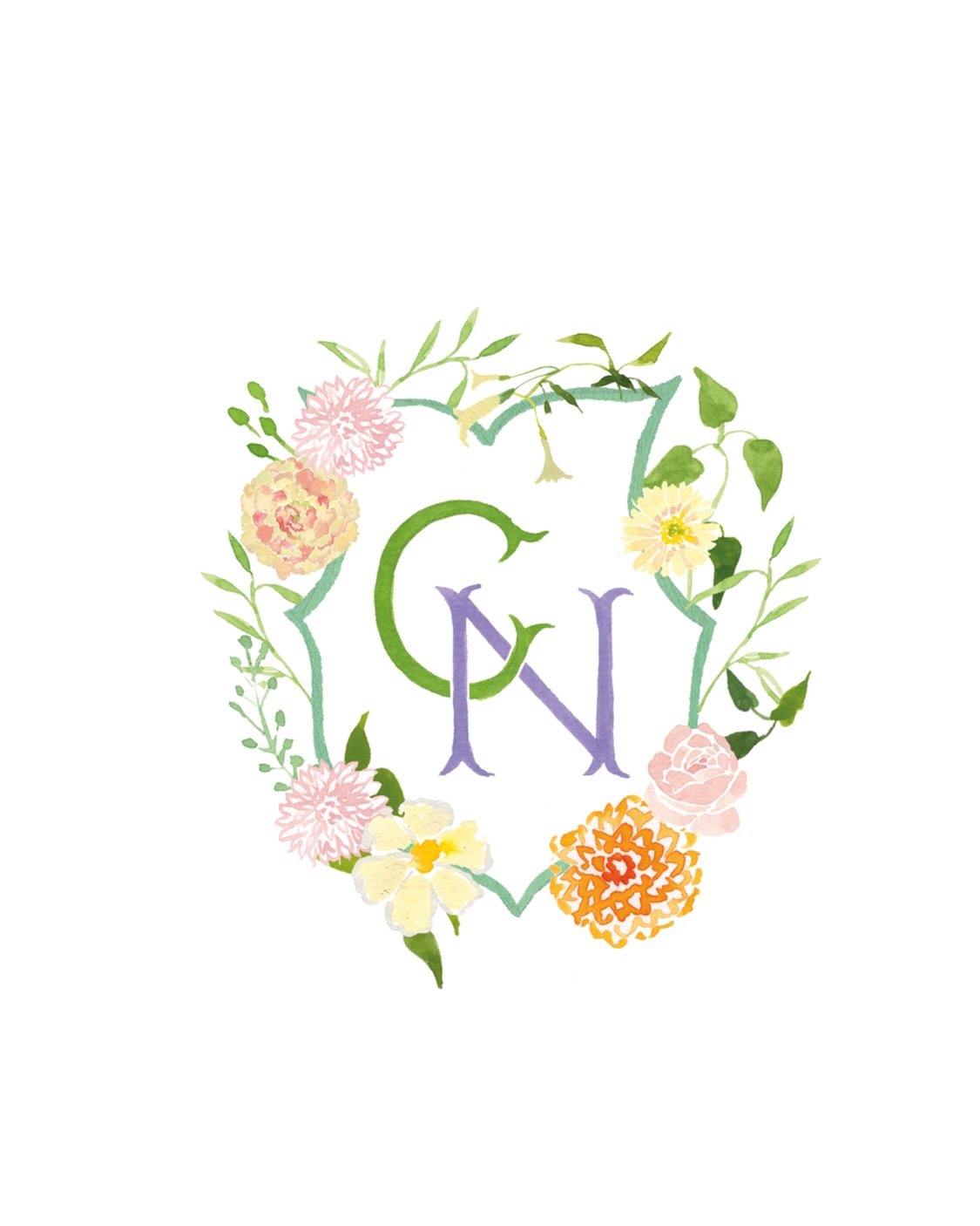 A watercolour monogram inspired by soft florals and delicate colour stories. A simple, heartfelt way to honour the beauty of two initials becoming one. ✨

#custommonogram #weddingdesign #floralillustration #watercolourflowers #weddingstationerydesign