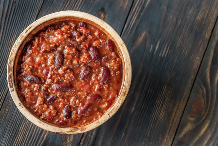 Simple Ground beef chili