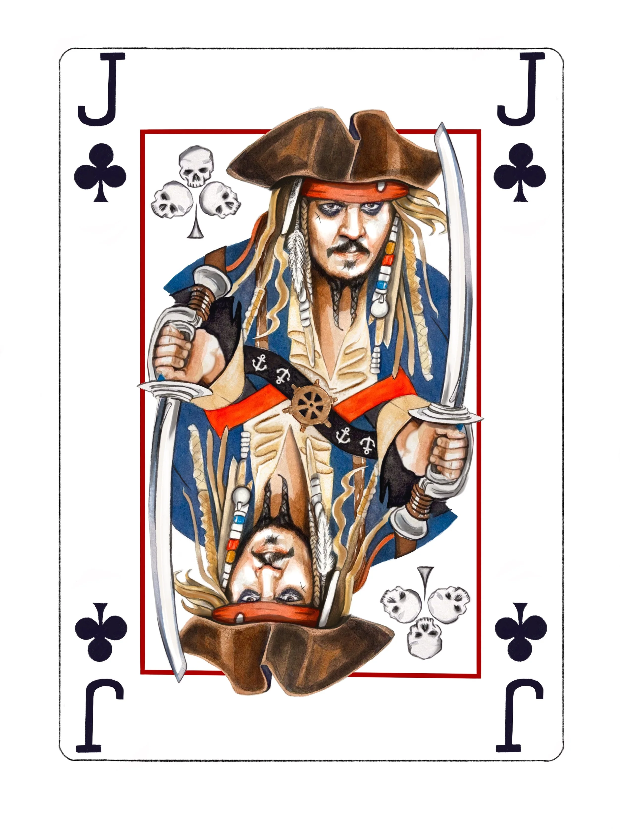 Jack of Clubs-Jack Sparrow(Johnny Depp):Karin Crossley©2025.JPG