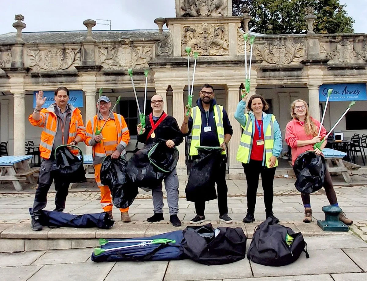 Barnstaple Town Council, Mayor of Barnstaple, Community Police Officers, Evergreen Services at the Clean Up