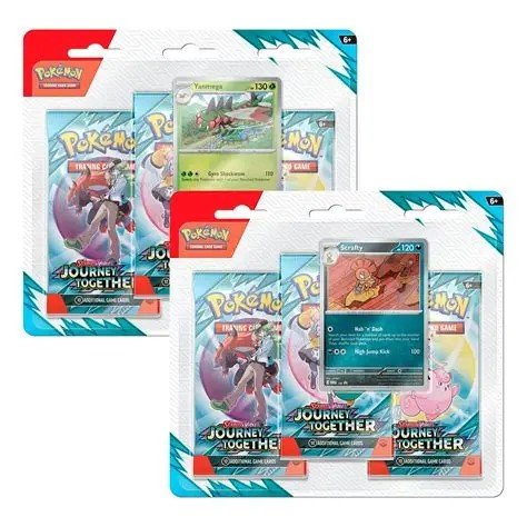 Pokemon Trading Card Game: Journey Together 3 Pack Blister