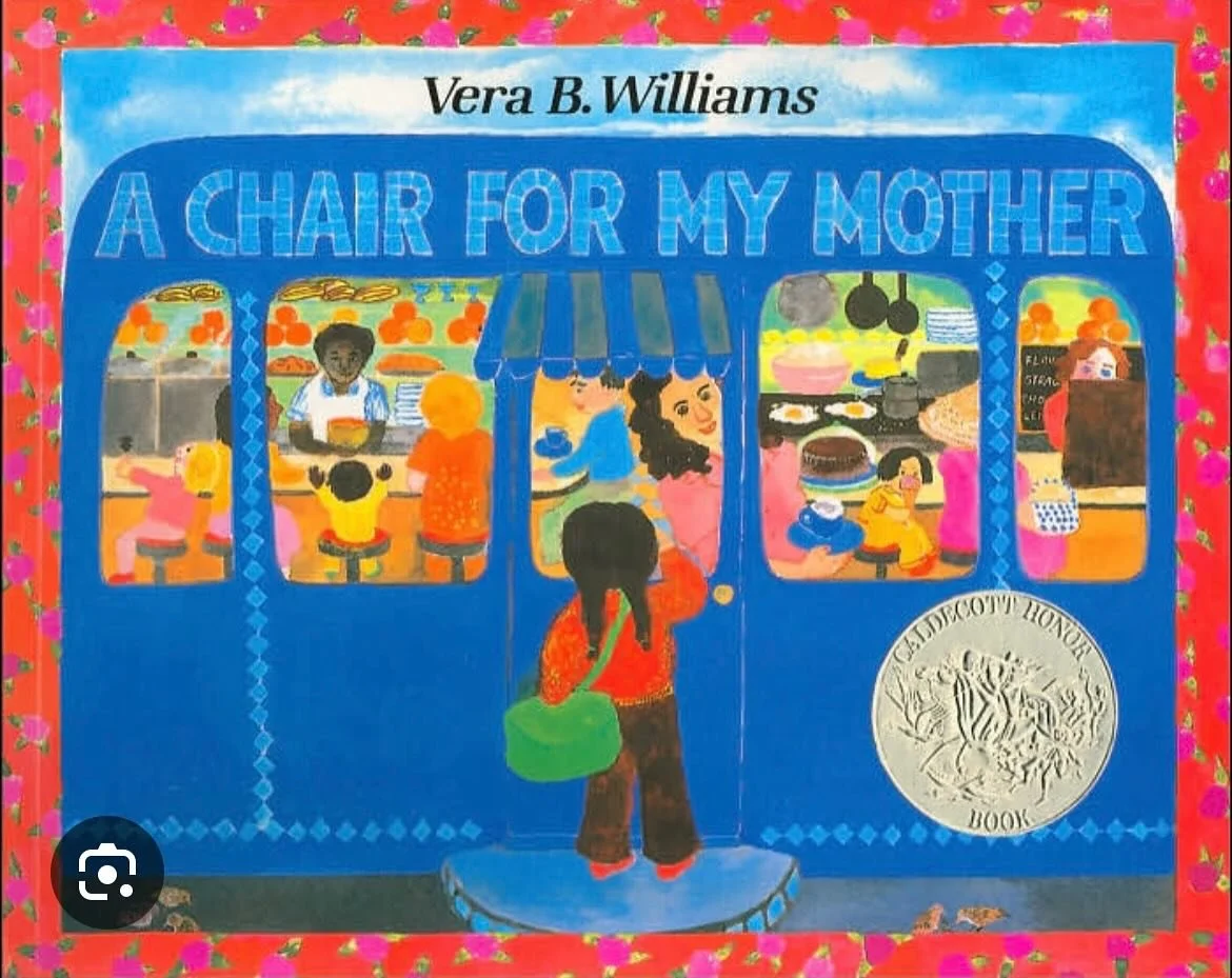 Let&rsquo;s read A Chair for My Mother by Vera Williams and remember how wonderful it felt to snuggle with our mother in our favorite chair. 💗 Available now on Podbean, Spotify and Apple.