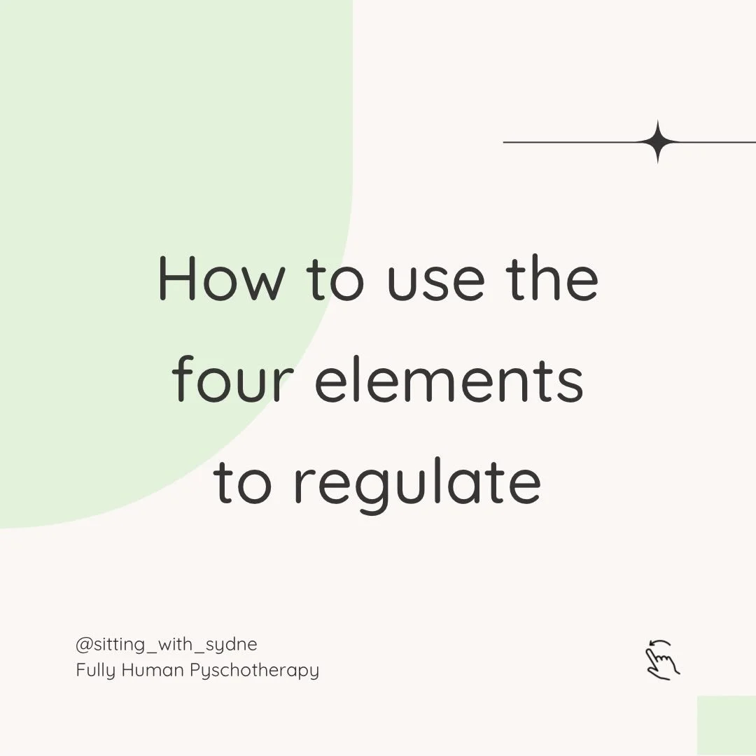 💭💬🗯️
Use the 4 things that make up this physical world to regulate and calm your inner world 🌀

&bull;

&bull;

&bull;

#mentalhealth #therapy #fourelements #coping #healing