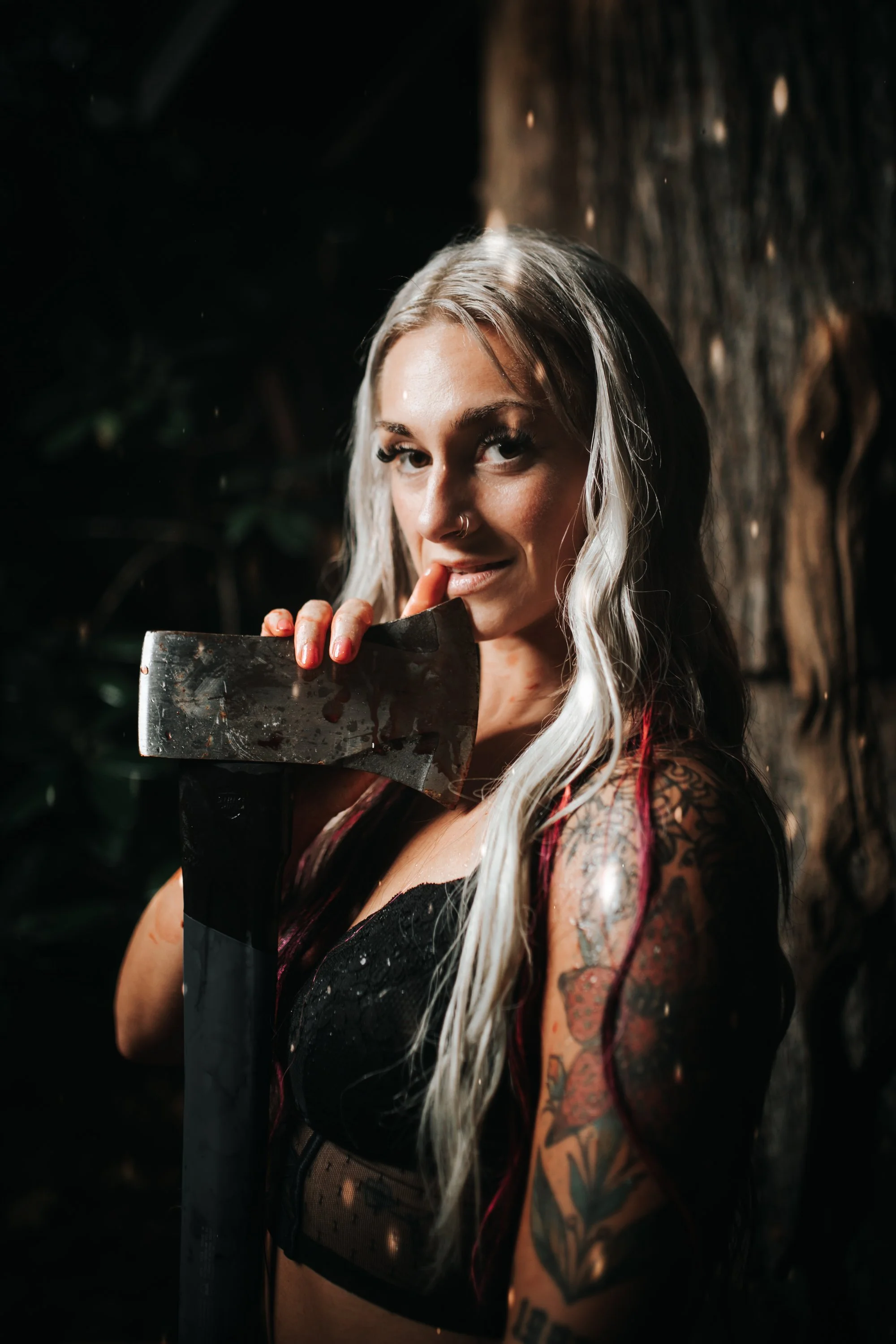 Enchanted Noir: Luxury Halloween Boudoir Experiene