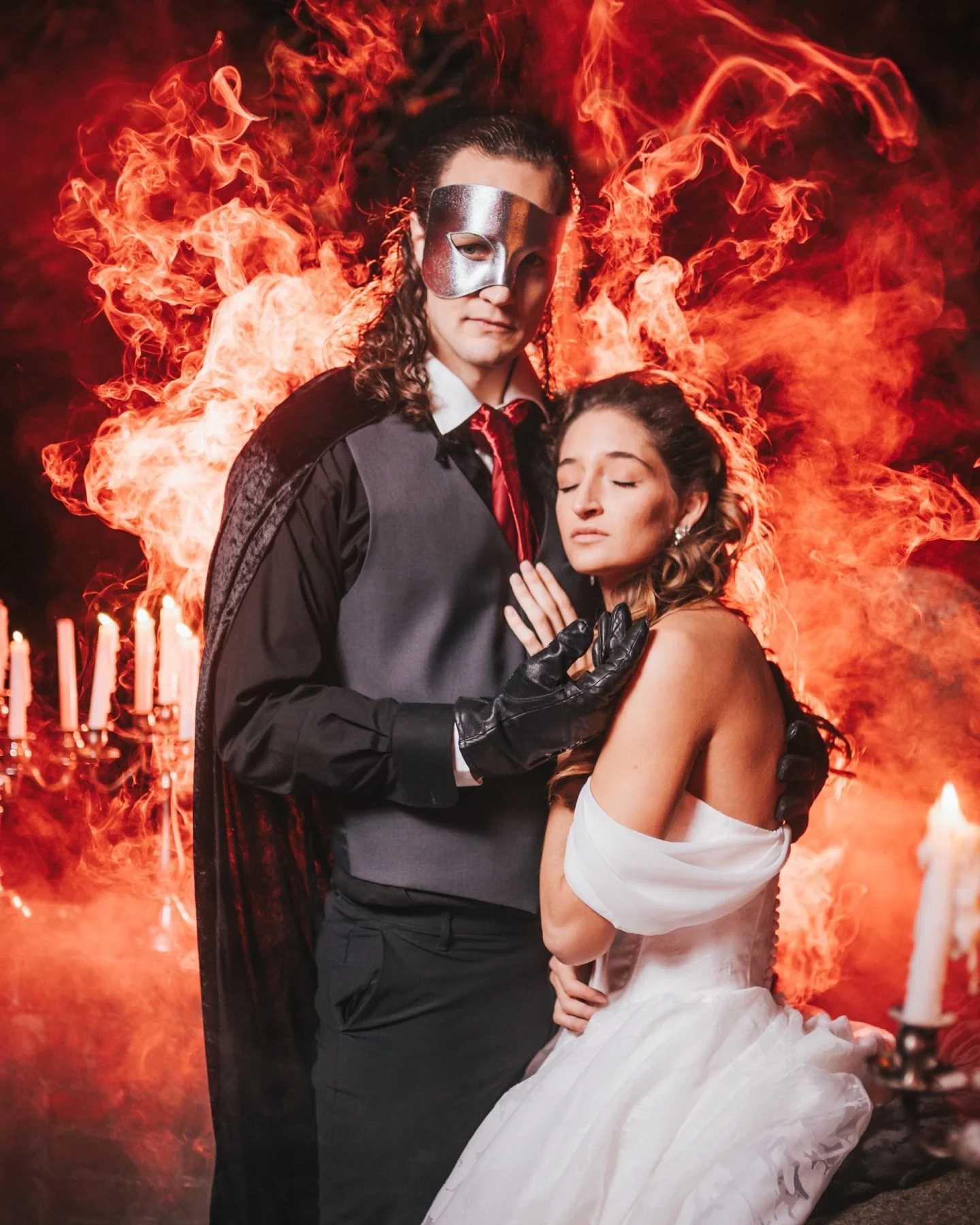 PSA those flames are not AI

-

Past the point of no return
No going back now
Our passion play has now at last begun
Past all thought of right or wrong
One final question
How long should we two wait before we&rsquo;re one?
When will the blood begin t