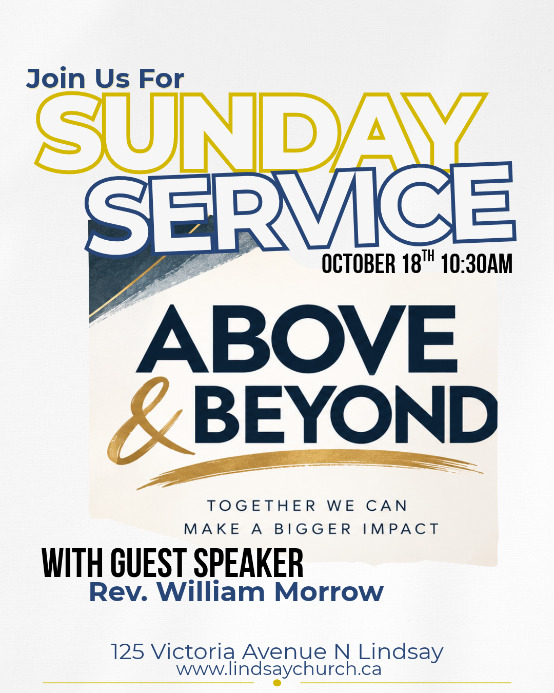 Sunday Service with guest speaker Rev. Bill Morrow