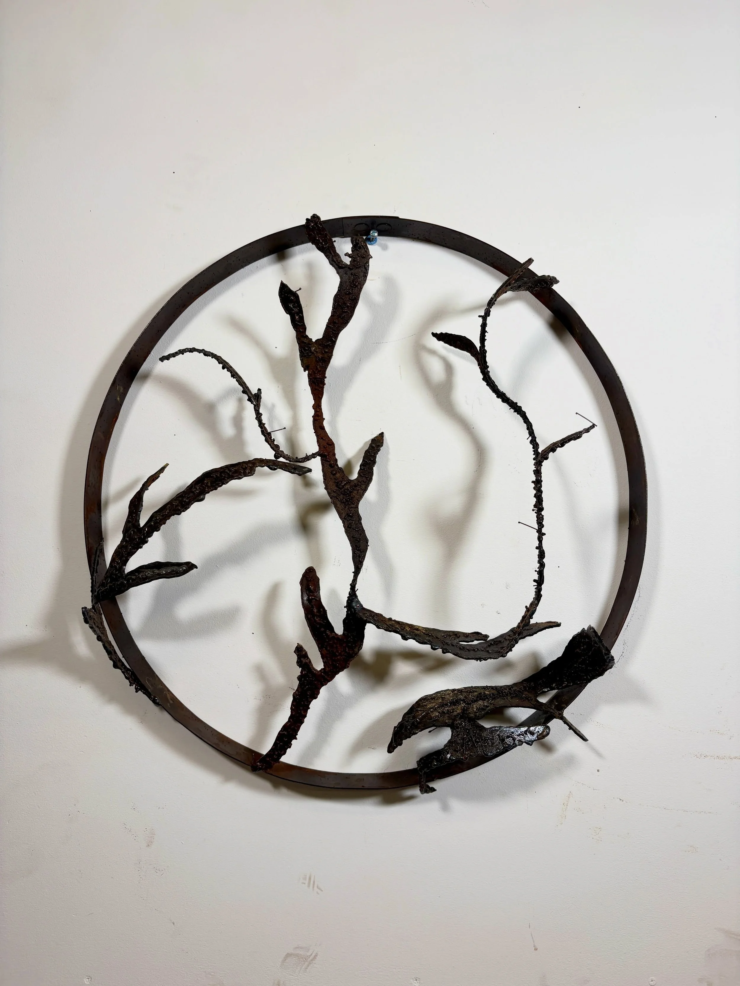 The spring semester @sbuartssciences is complete! The last month I&rsquo;ve spent so much time learning to work with metal @sbuarts 

From plasma cutting, operating a forge to bend metal, to welding in traditional &amp; nontraditional (hello texture!