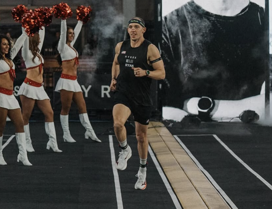 Rich Ryan entering the HYROX Phoenix arena
