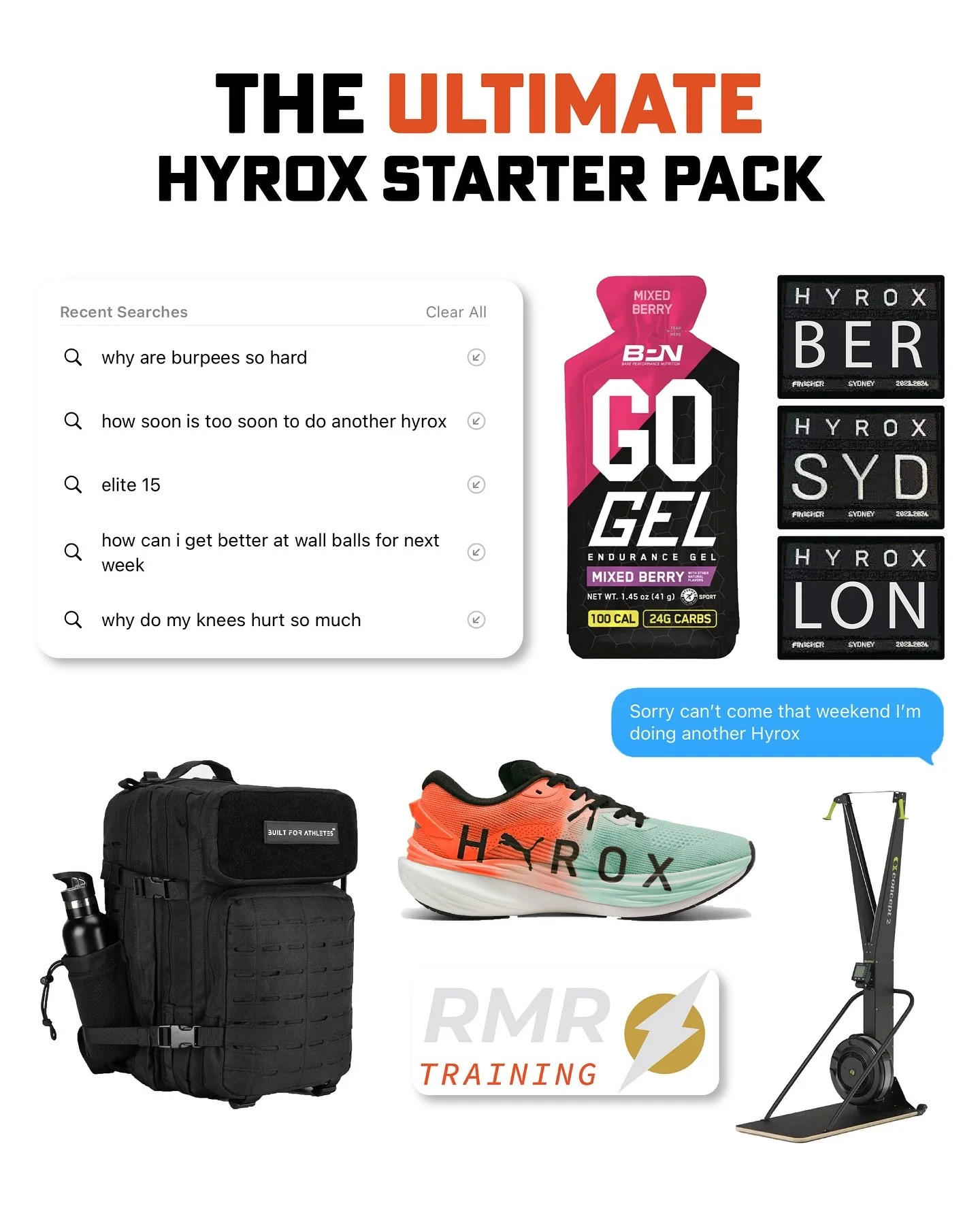 The ultimate Hyrox starter pack ⚡️

Tag your Hyrox partner👇🏽