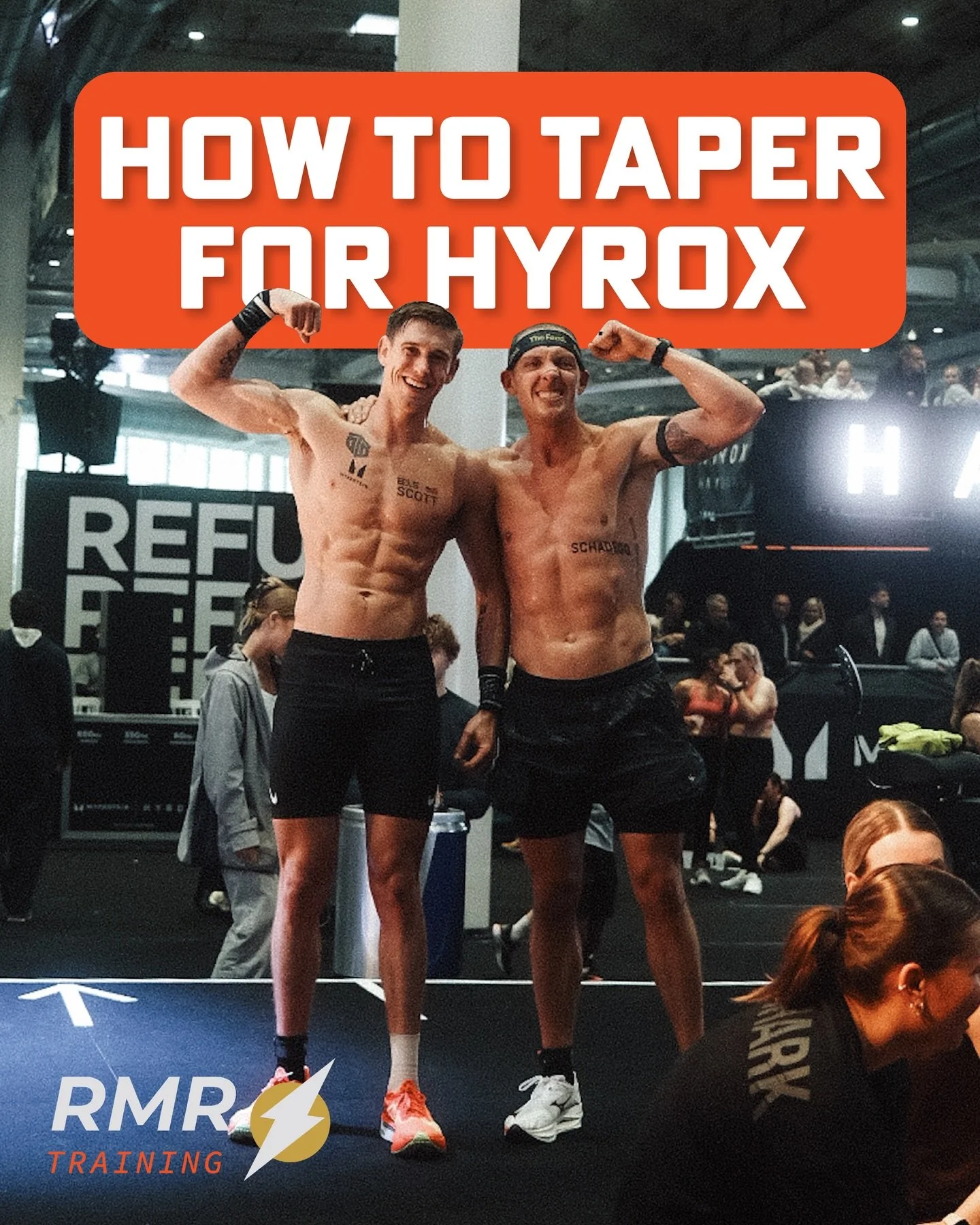Have a Hyrox race coming up and not sure how to taper? Here&rsquo;s some tips 📝

1. Do less volume. This is the easiest way to show up on race day feeling well rested and ready to go.
2. Keep your schedule consistent. This will be the best way to ma