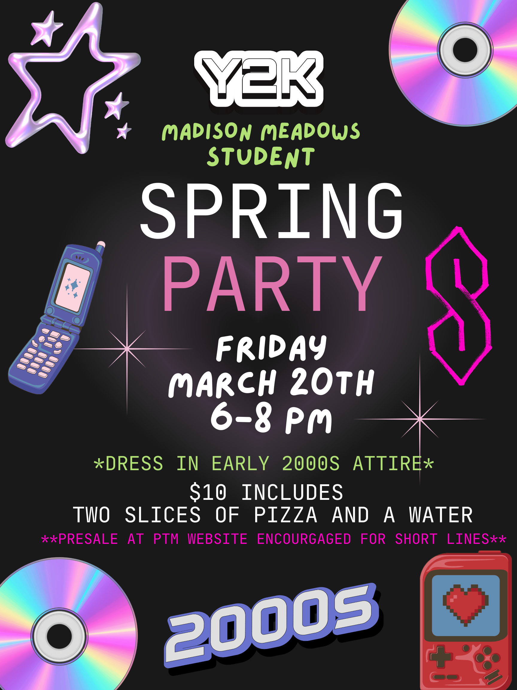 Green And Black Y2K Retro Dance Party Poster.png