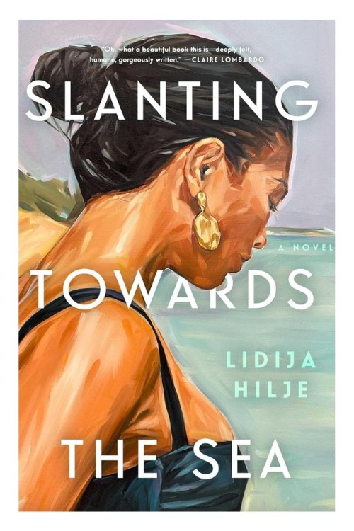 Book cover of Slanting Towards the Sea by Lidija Hilje