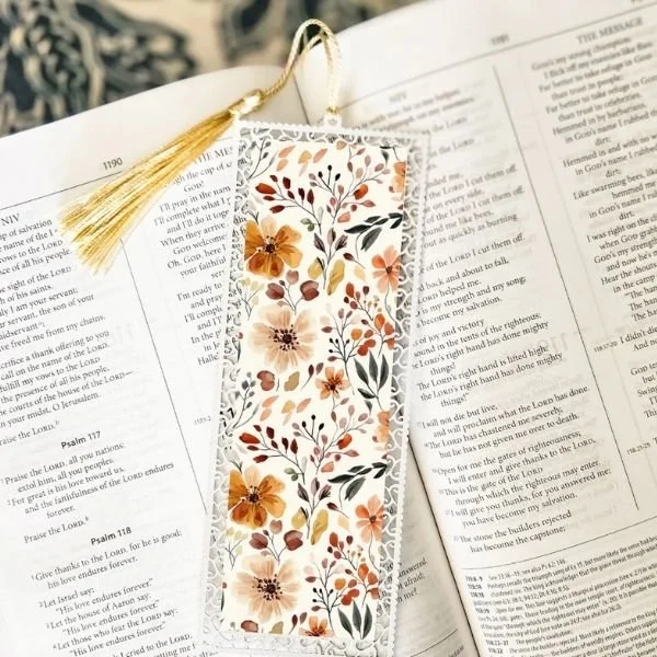 Boho Autumn Floral Bookmarks by PrairiePressed
