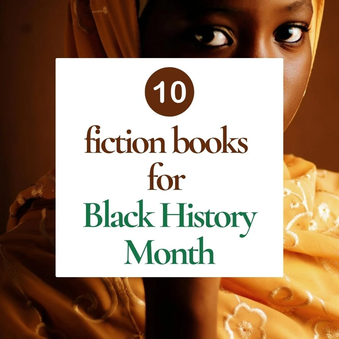Promo image that reads 10 Fiction Books for Black History Month