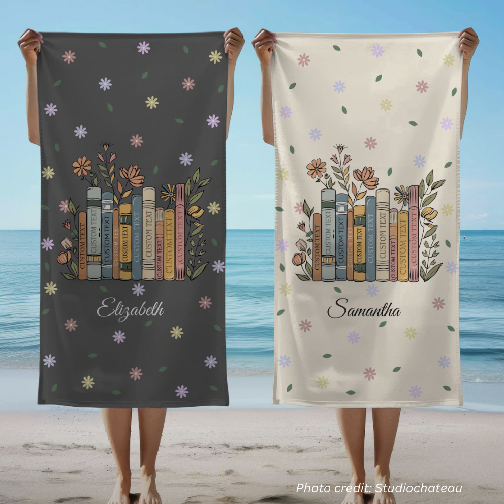 Customizable beach towel