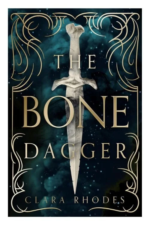 Book cover of The Bone Dagger by Clara Rhodes