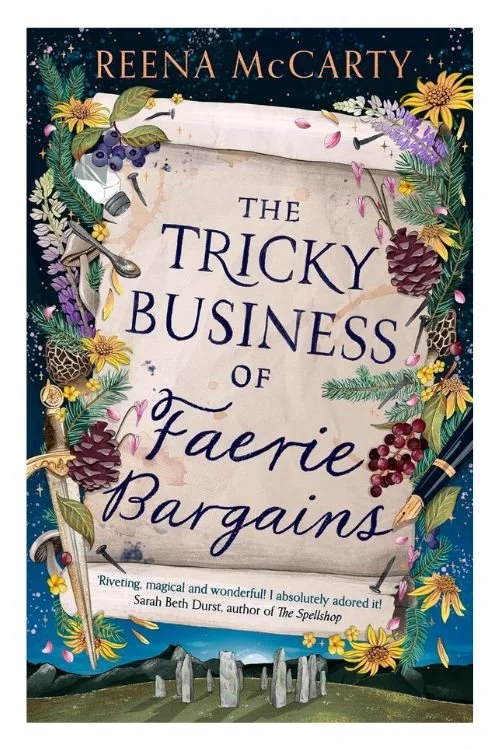 Book cover of The Tricky Business of Faerie Bargains by Reena McCarty