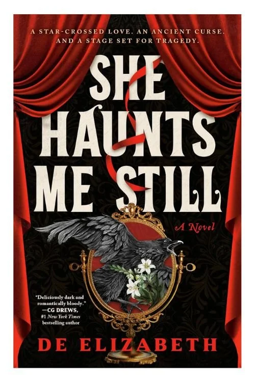 Book cover of She Haunts Me Still by De Elizabeth
