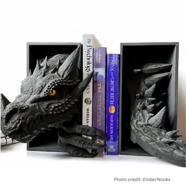 Emerging Dragon Book Nook by EmberNooks