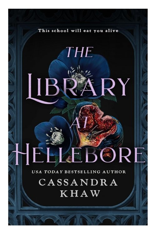 Book cover of The Library at Hellebore by Cassandra Khaw