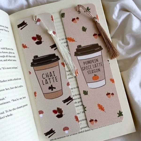 Pumpkin Spice Latte Bookmarks by FleursOnSunday