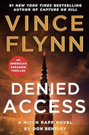 Book cover of Denied Access by Don Bentley. Image shows a tall monument