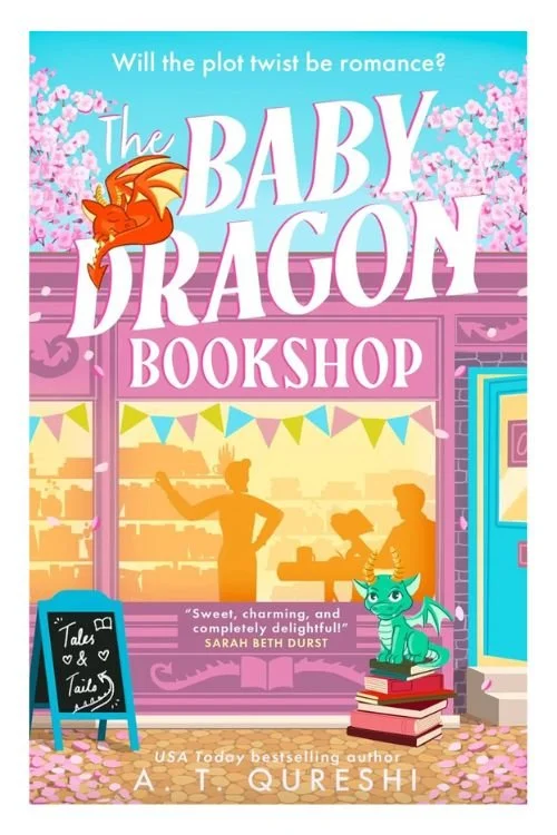Book cover of The Baby Dragon Bookshop by Aamna Qureshi