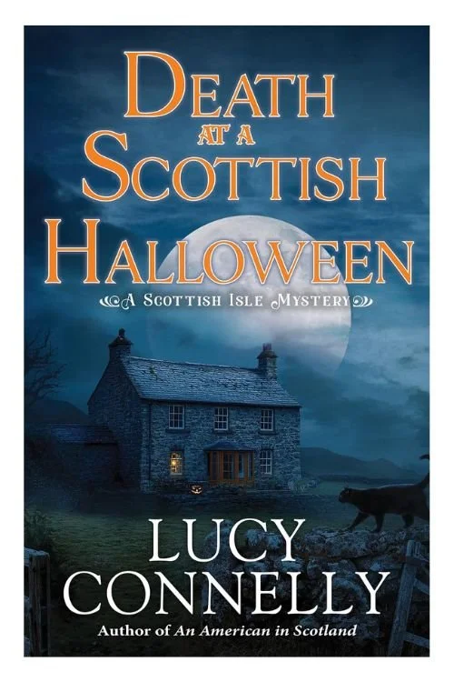 Book cover of Death at a Scottish Halloween by Lucy Connelly