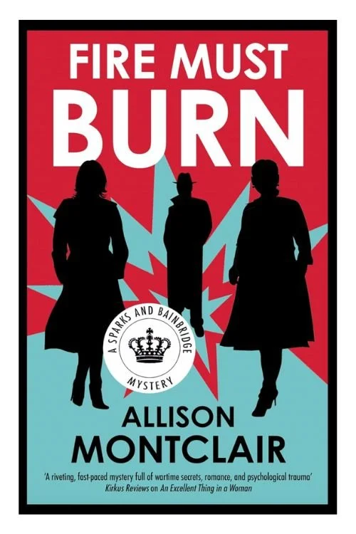 Book cover of Fire Must Burn by Allison Montclair