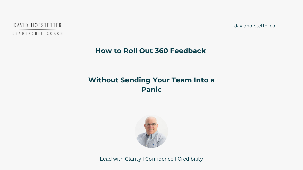 How to Roll Out 360 Feedback Without Sending Your Team Into a Panic