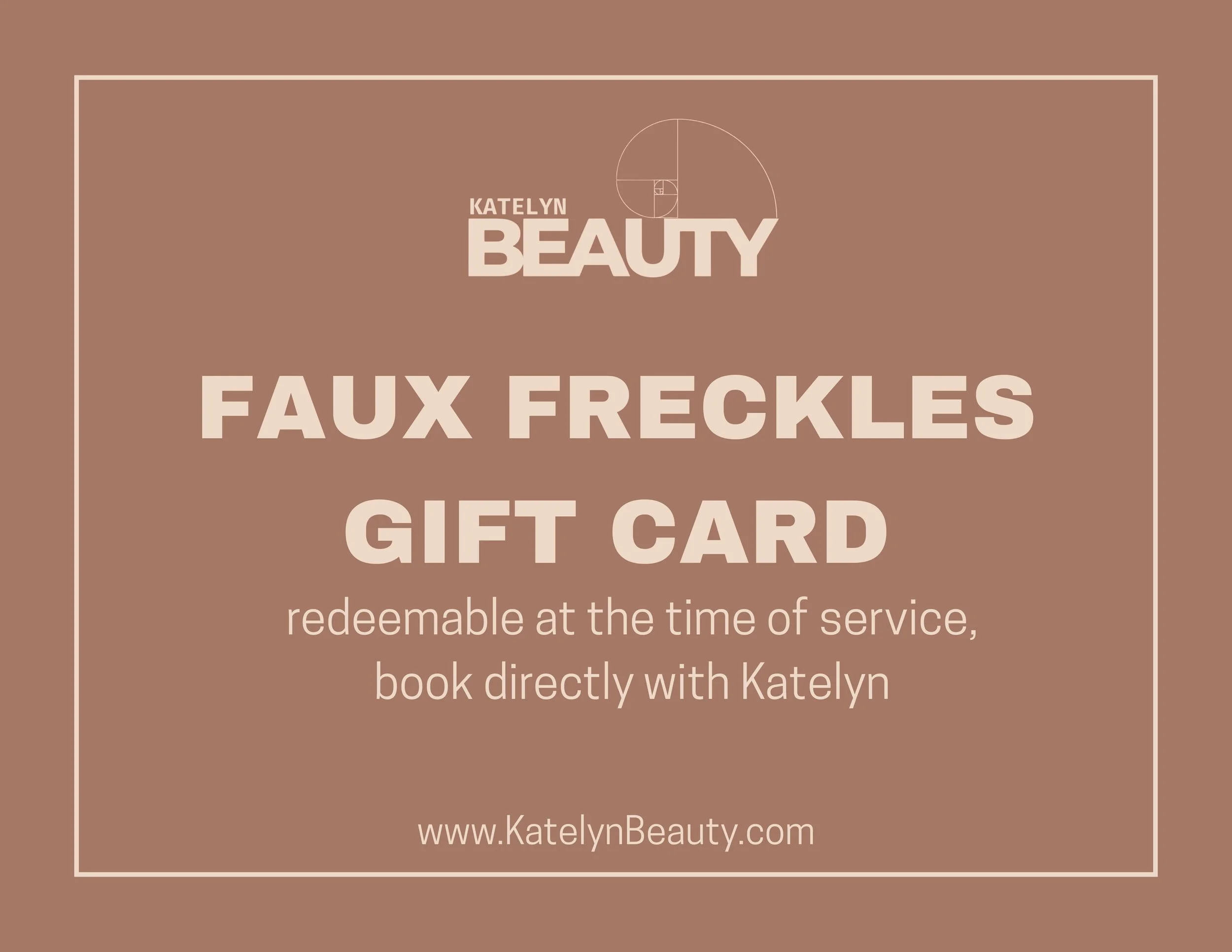 Faux Freckles Gift Card