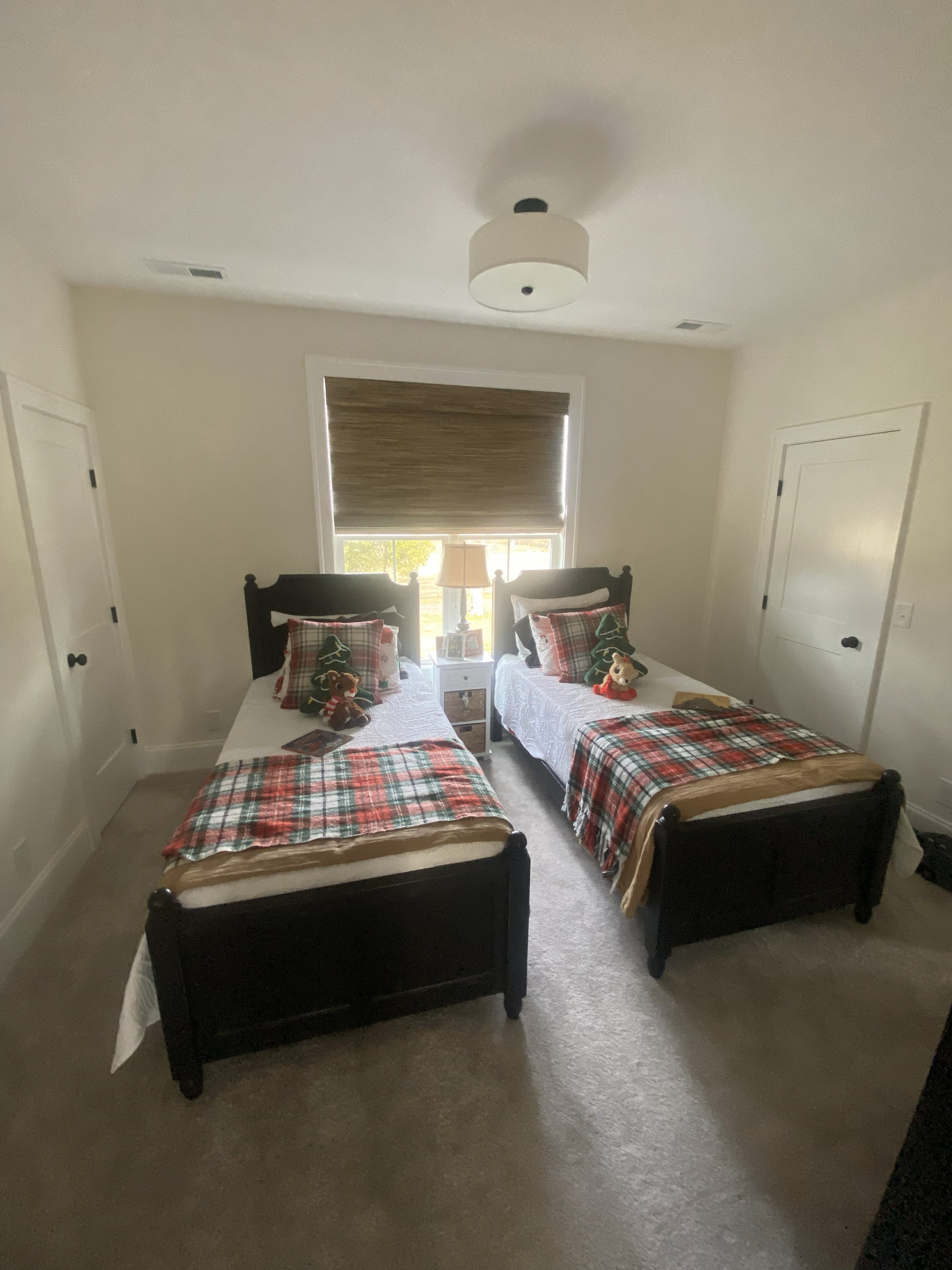 Woven Wood in bedroom