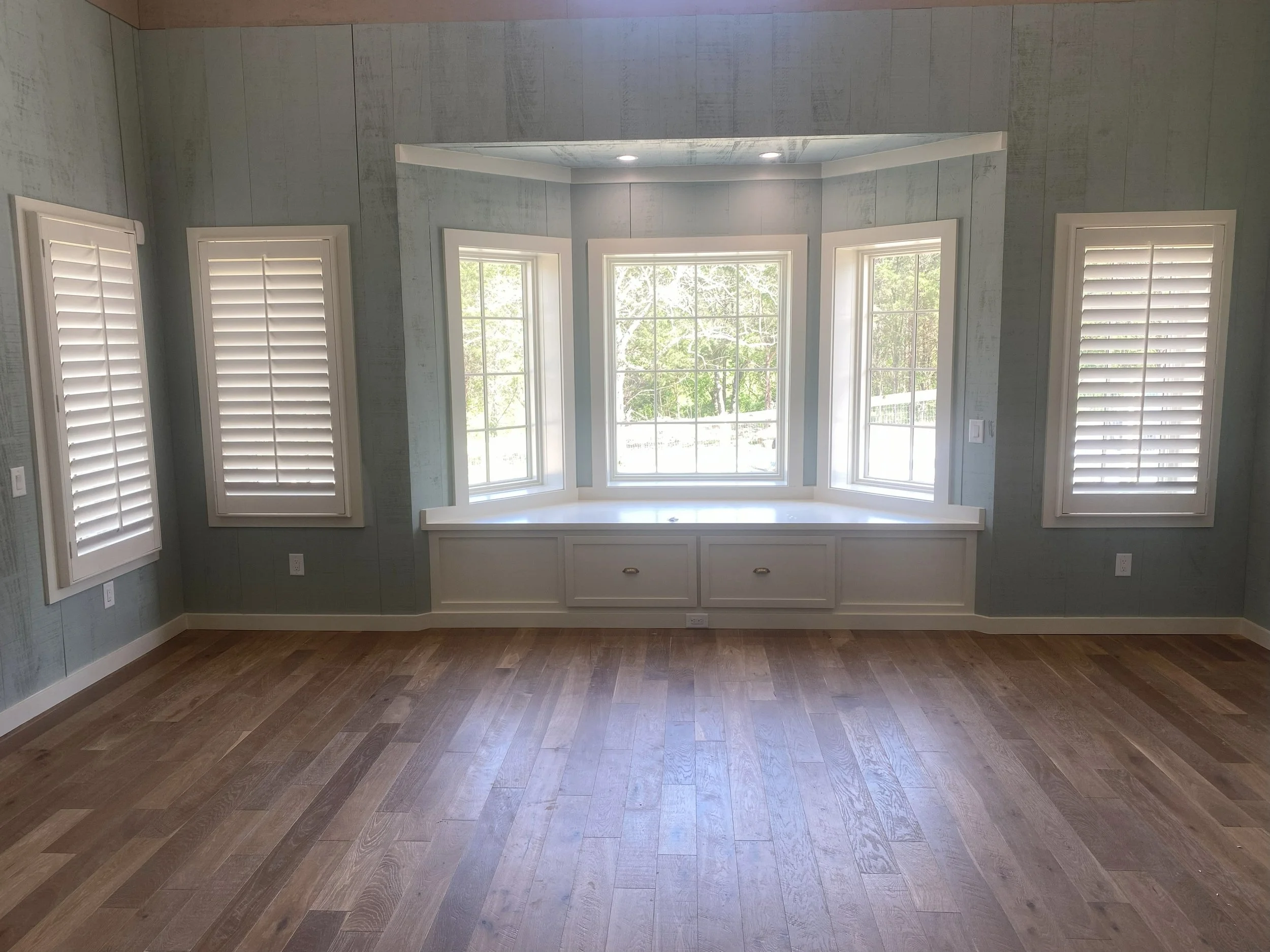 Traditional Tilt bar Shutters before move in